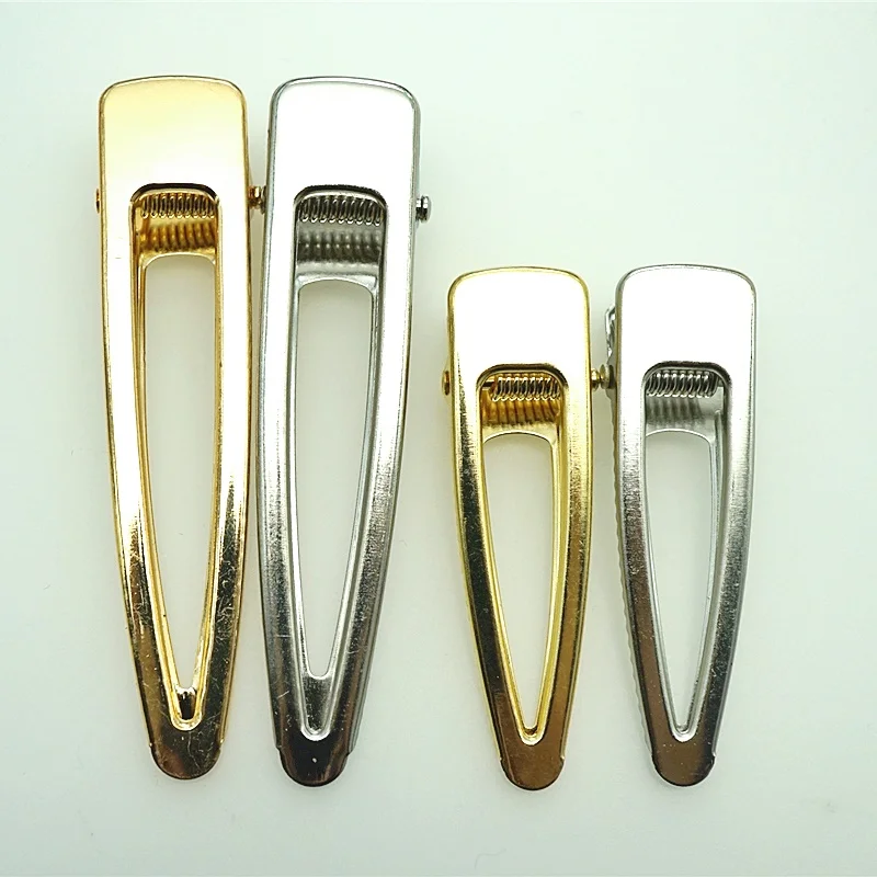 10pcs gold/rhodium Hair Clips Fashion triang Hairpin Blank Base for Diy Jewelry Making Pearl Hair Clip Setting craft supplie