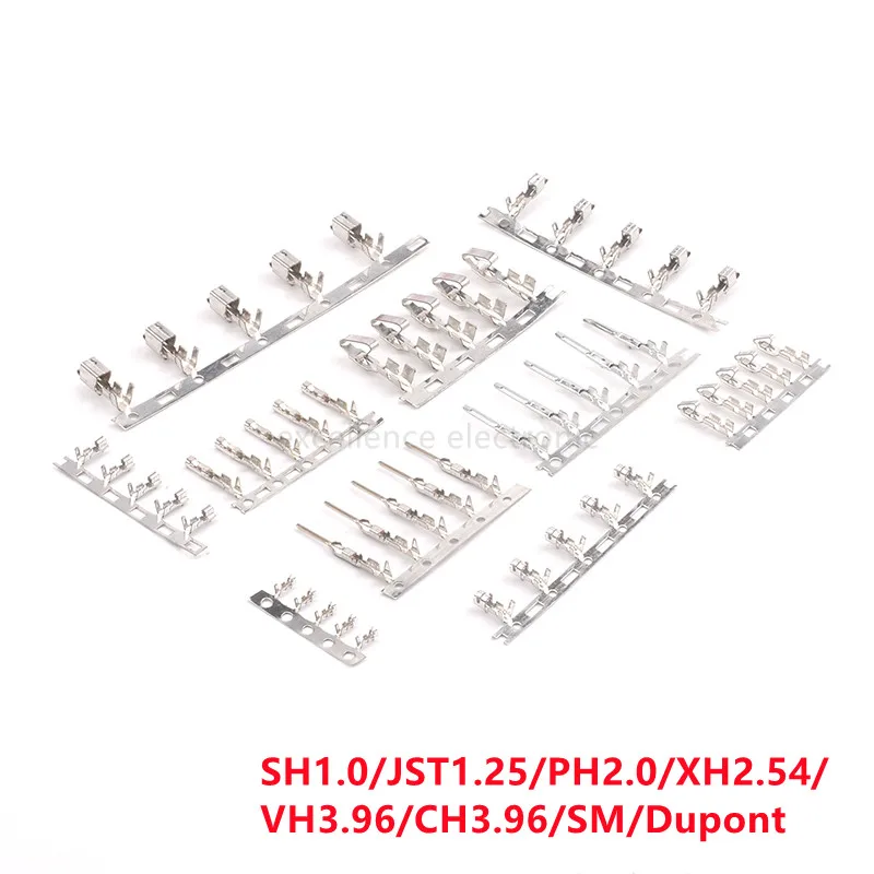 100szt Końcówka dociskowa XH2.54 PH2.0 CH3.96 VH3.96 KF2510 Dupont SM ZH1.5 JST1.25 SH1.0 Taśma metalowa igła
