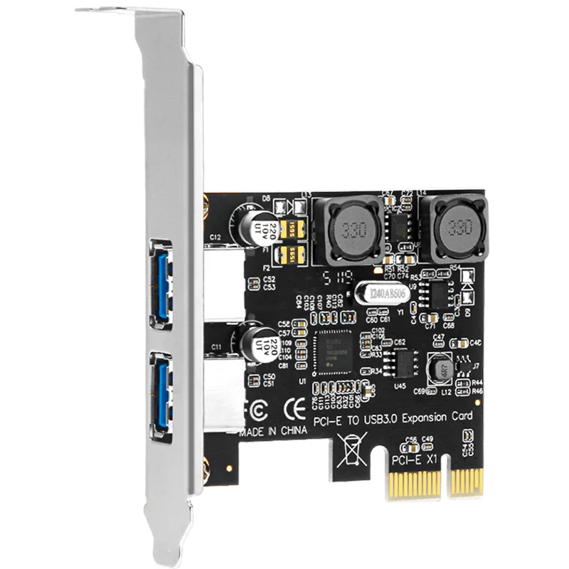 2 Port USB3.0 PCI-e karta rozszerzeń PCI express PCI-e do USB3.0 piasta NEC720202 chipset komputer stacjonarny 2U małe podwozia