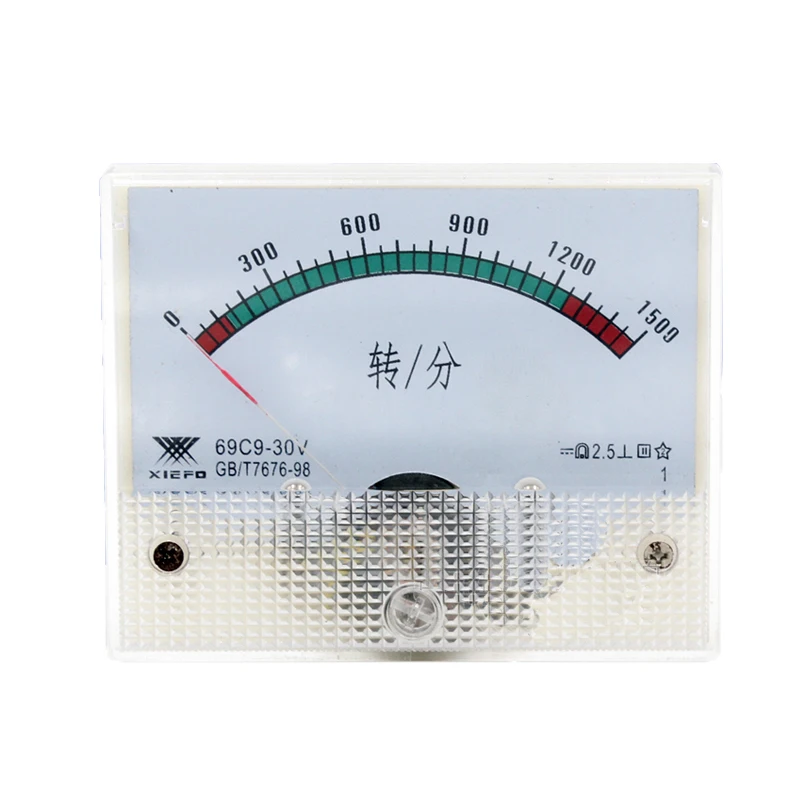 69C9-1500r / min / DC10V 30V high-precision mechanical pointer analog excitation DC voltmeter to table tachometer