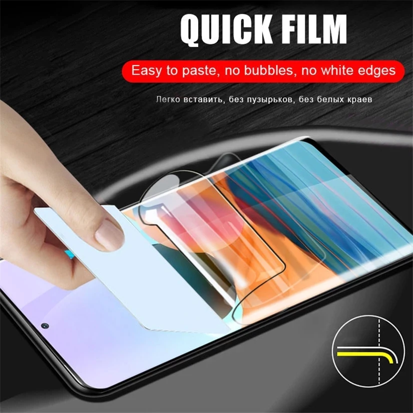 Hydrogel Film Für Redmi Hinweis 9 8 7 Pro 9S 8T 10 10S 10T Screen Protector für Xiaomi Redmi 9 9T 9A 9C NFC 8A 7A 9AT Film