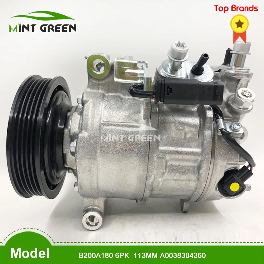 A/C Air Conditioning Compressor for MERCEDES-BENZ B200A180 6PK 113MM A0038304360