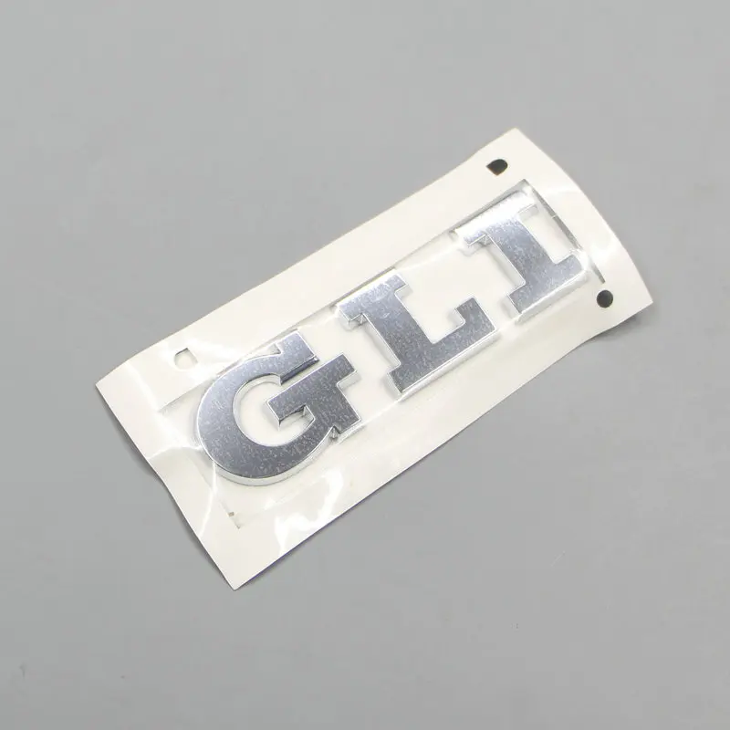 For  JETTE GLI Trunk logo Gli alphabet ABS plastic Electroplated car paint silvery 16D 853 675