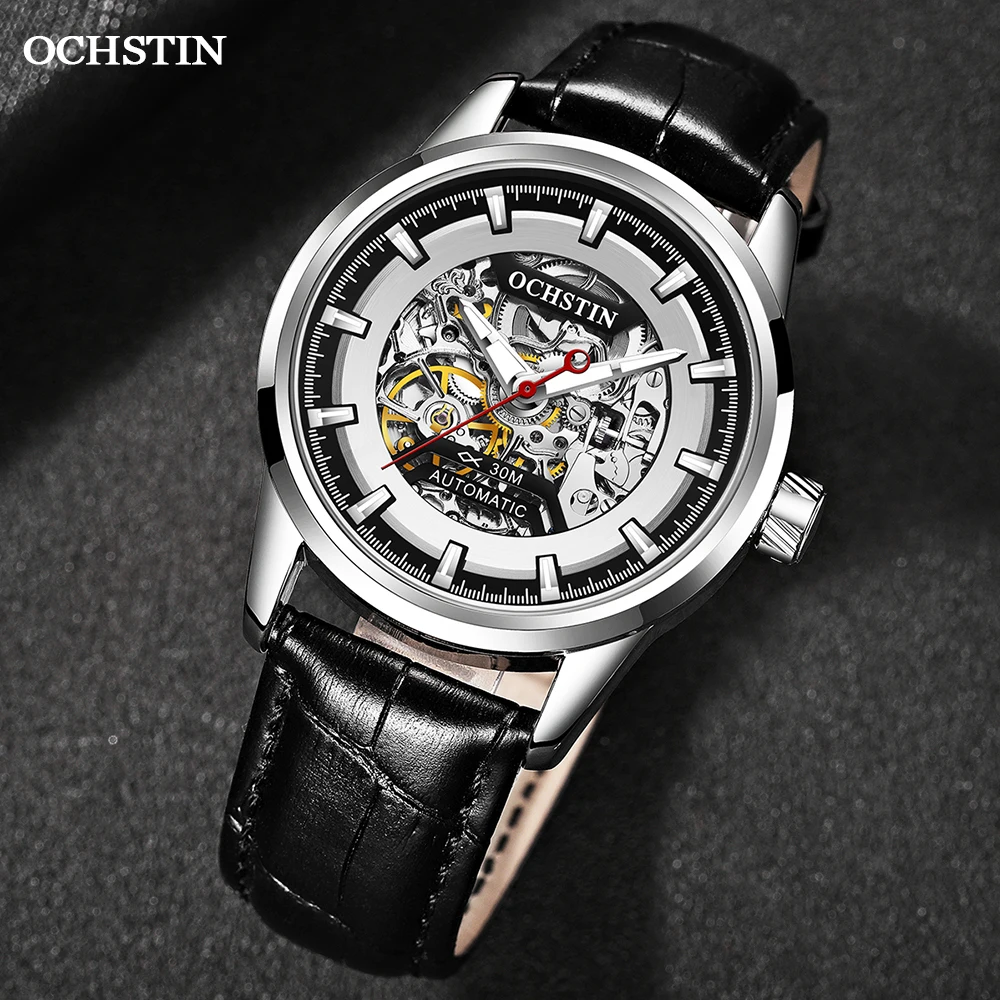 Men\'s Skeleton Automatic Mechanical Watches Tourbillon Male Luxury Brand Watch For Men Self Wind Waterproof Wirstwatch 62002C