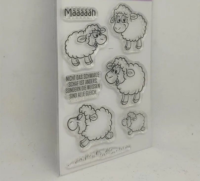 German sheep Clear Stamp for Scrapbooking Transparent Silicone Rubber DIY Photo Album Decor  0533