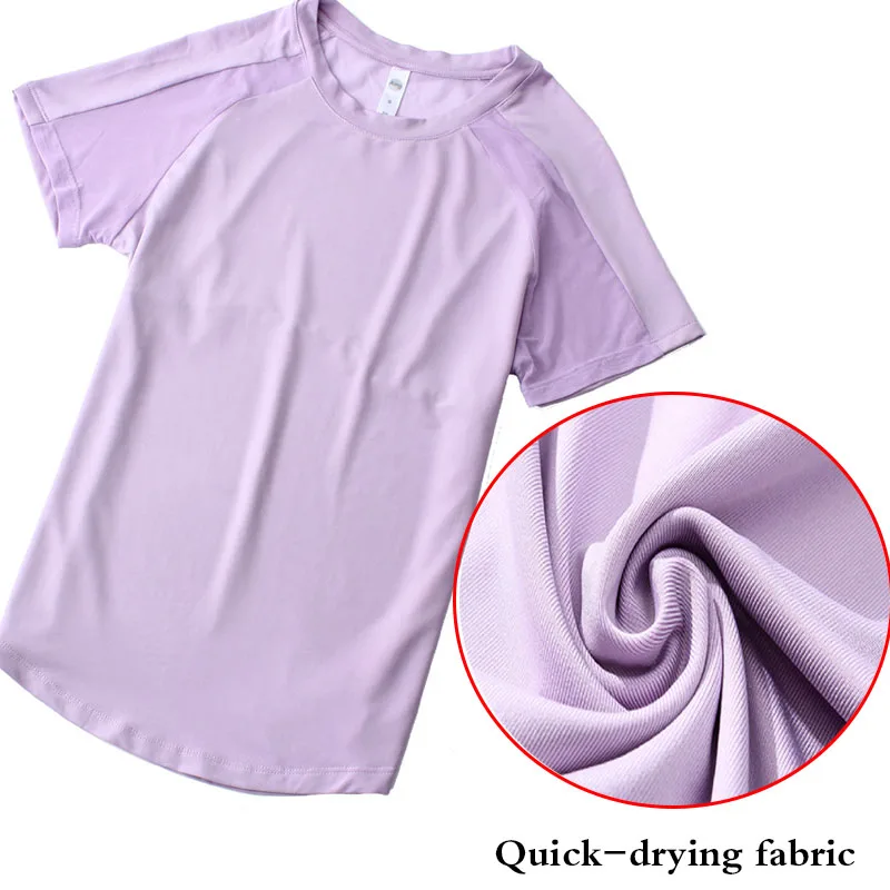 Aiithuug Short Sleeve Workout Tops for Women Stretchy Slim Fit Running Sports Shirts Dry Fit Mesh Yoga Gym Top Fit T-Shirt Mois