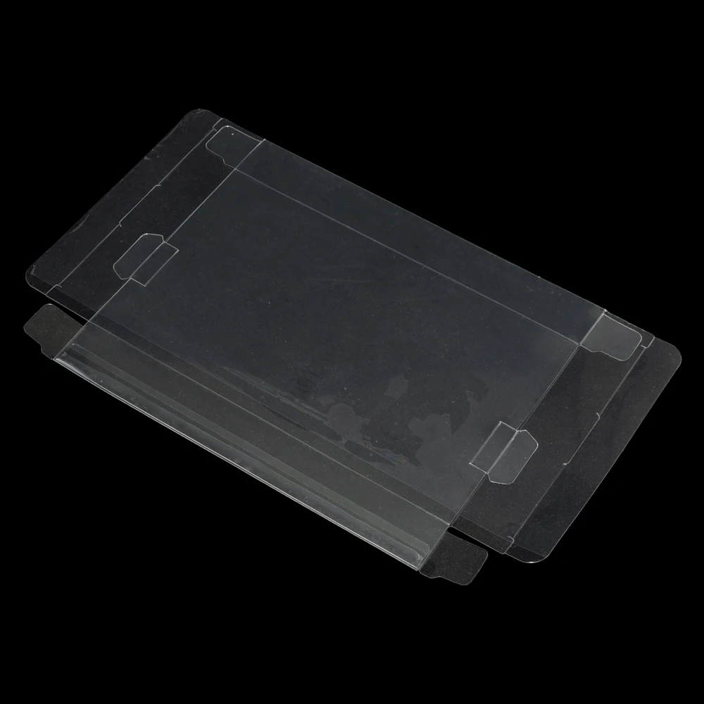 Transparent Plastic PET Protector Case Box for NES Game Cartridge fit Color Box Packaging