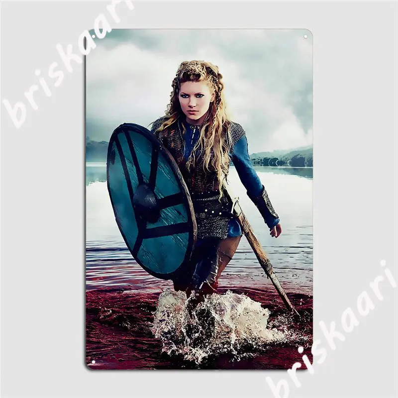 Lagertha Metal Sign Create Cinema Mural Painting Cinema Kitchen Tin Sign Poster