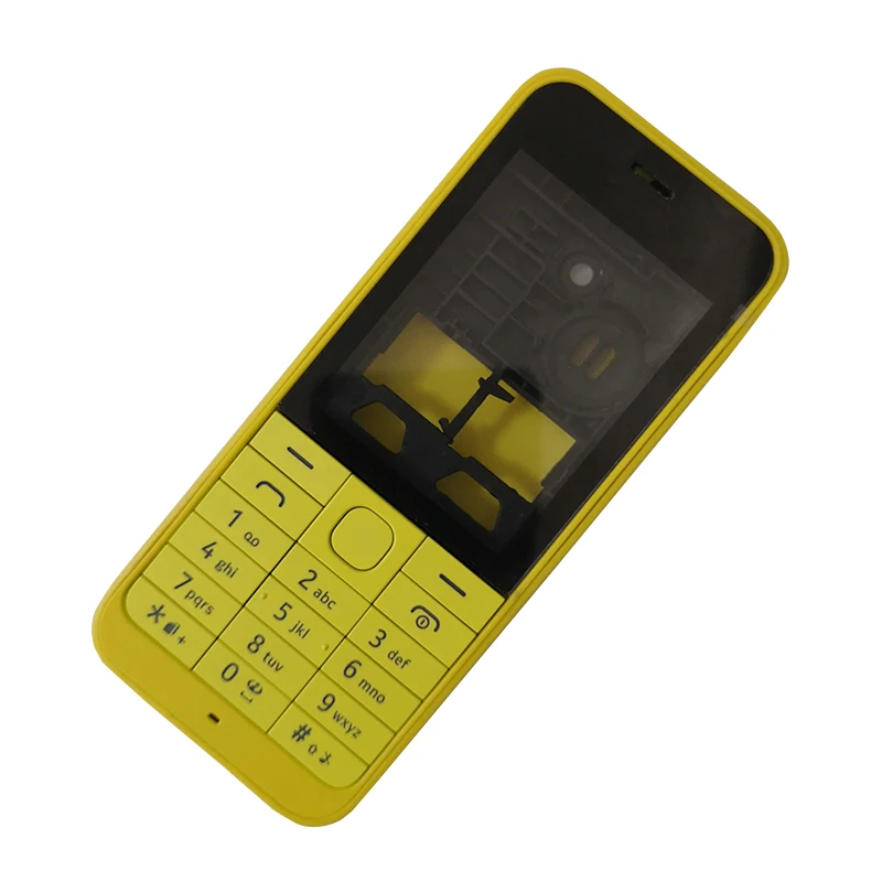 BINYEAE New Plastic Full Housing Case Cover For Nokia 220 Facing Frame + Middle + Back cover + Keypad + Logo Cell Phone Part