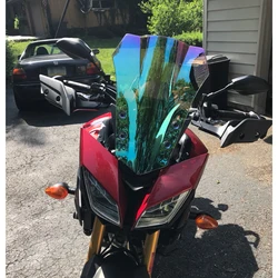Motorcycle Double Bubble Windshield WindScreen Screen For 2015 2016 2017 Yamaha FJ 09 FJ09 MT09 MT-09 Tracer 900 Smoke Black