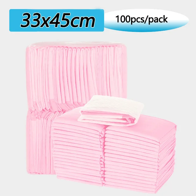 100pcs Baby Changing Mat Nursing Pad Disposable Diaper Paper Mat for Adult Child or Pets Absorbent Waterproof Diaper