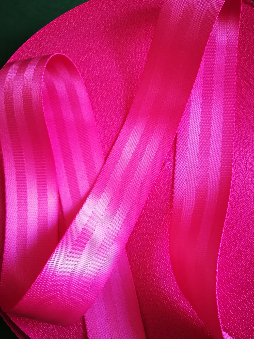 Pink 3M-30M car seat belt webbing car modified 3C standard certified child safety belt car accessories