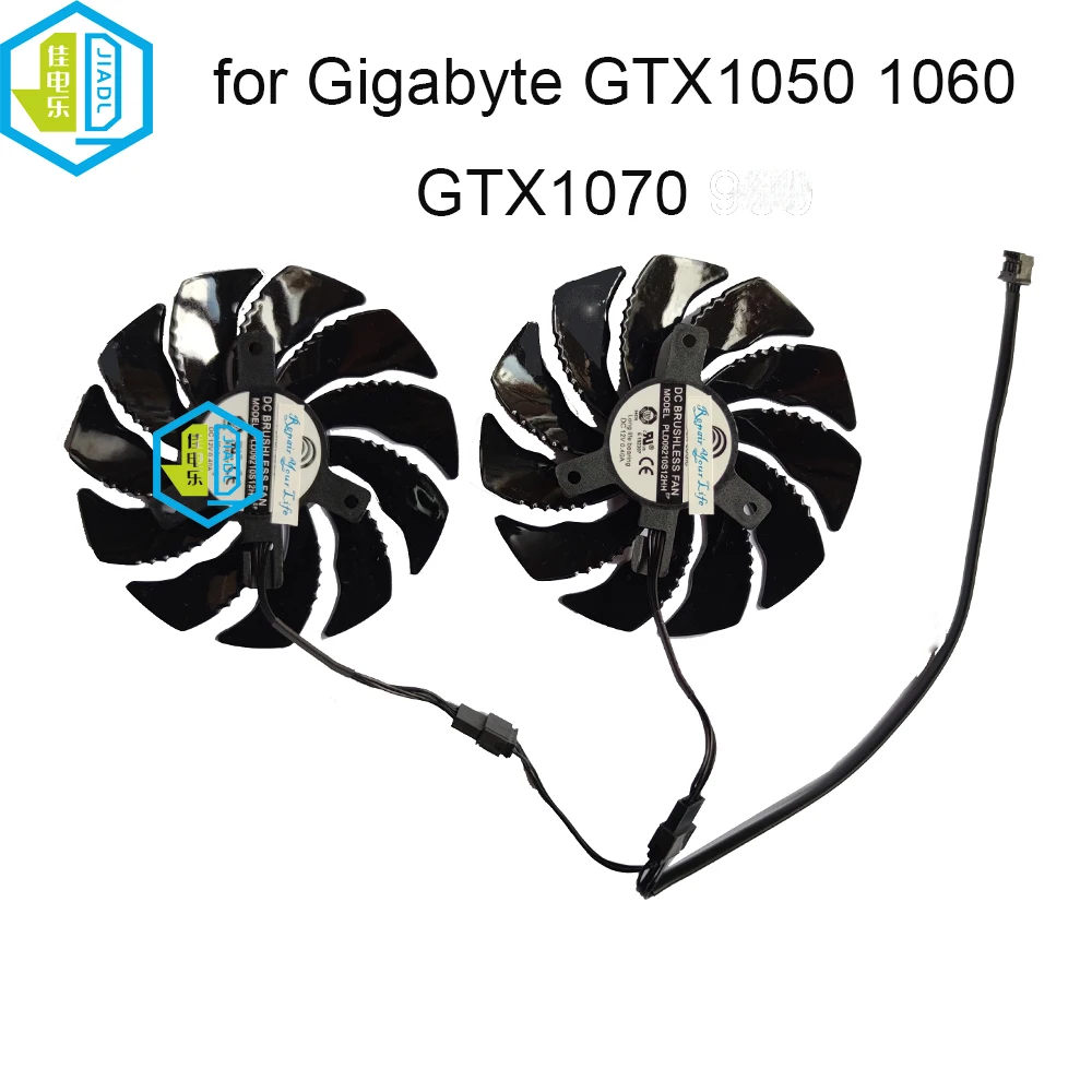 

85MM GPU graphics card fan PLD09210S12HH For GIGABYTE GTX 1050 1060 1070TI AORUS RX580 570 480 470 laptop radiator cooling fans