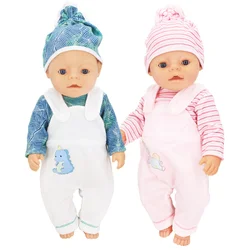 New lovely  Dolls Suit Fit For 43cm New Born Doll 17inch Reborn Baby Doll Accessories