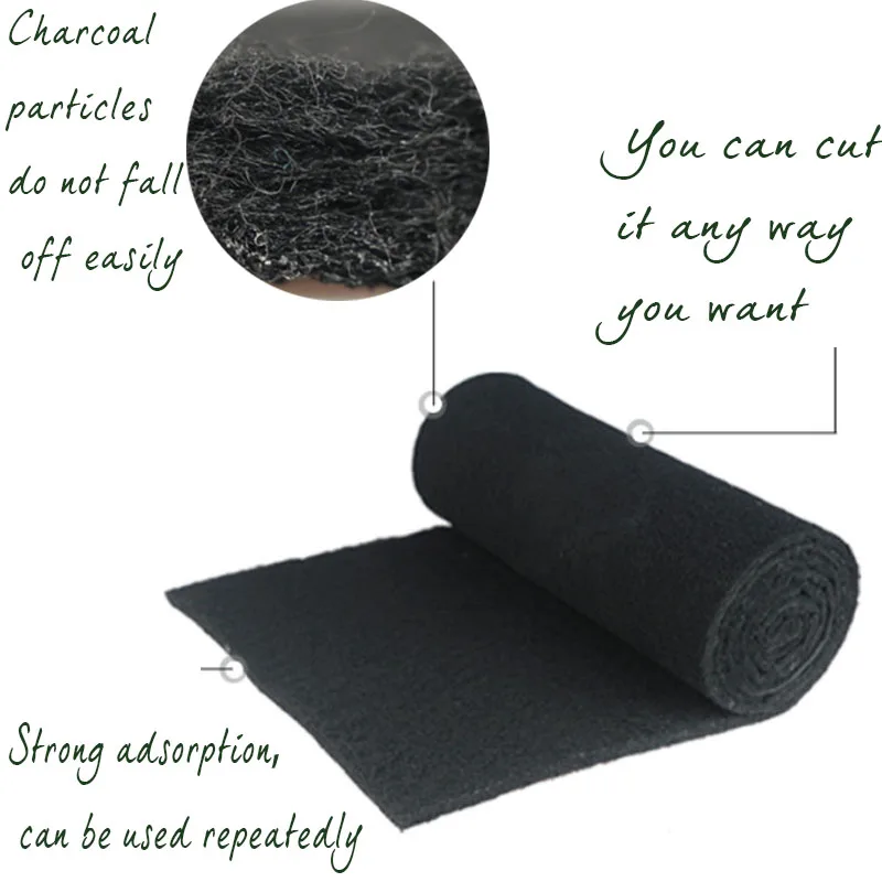 Activated Carbon Fiber Felt Low Wind Resistance Waste Gas Treatment Fiber Filter Cotton Strong Adsorption Can Be Used Repeatedly