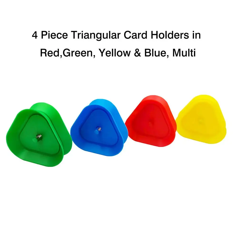 4pcs Playing Cards Holder Triangular Cards Holder For Cards Games Poker Seat Wholesale Dropshipping