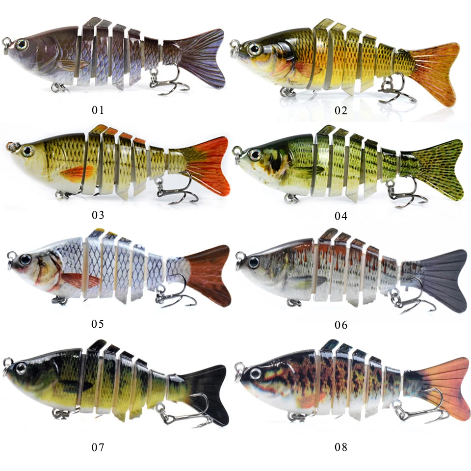 WALK FISH 15.5G16.5G 7 Segment Multi Jointed Bait Wobblers Swimbait Sinking Hard Bait Crankbait Minnow Fishing Tools Pesca