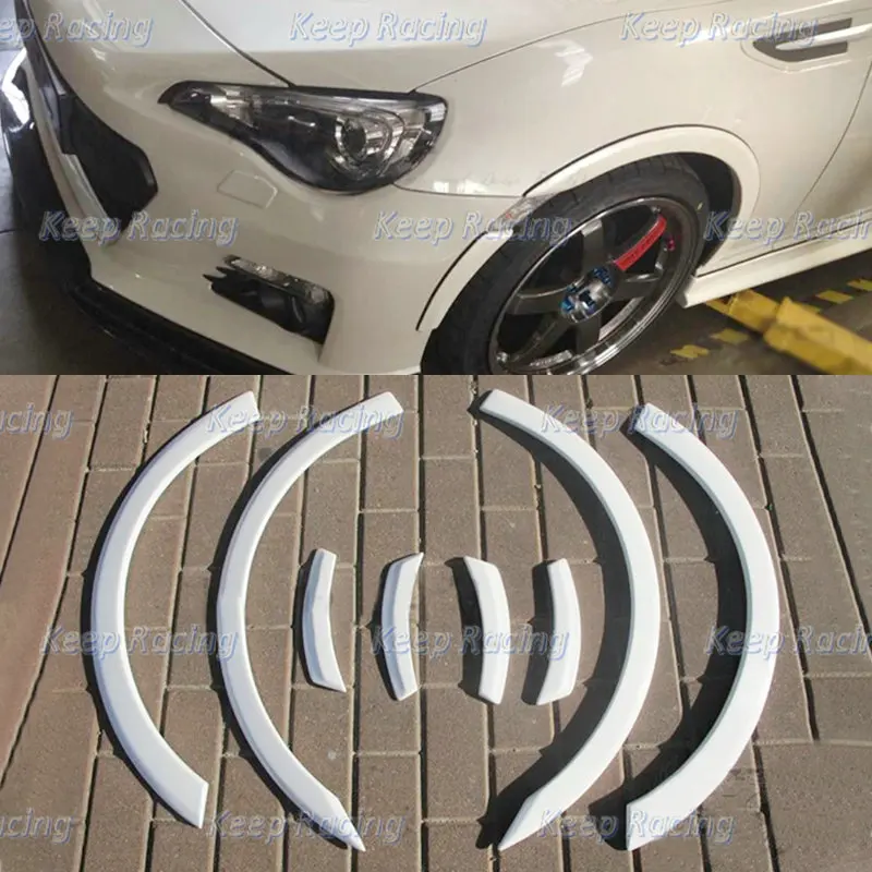 

Auto Part Zele Style Fiberglass Front Fender Flare FRP Rear Wheel Flares Cover +13mm For Toyota 13-21 FT86 GT86 FRS ZN6 BRZ ZC6