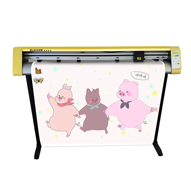 sticker cutting machine vinyl cutter with optical sensor vinyl graphics affordable price plotting machine