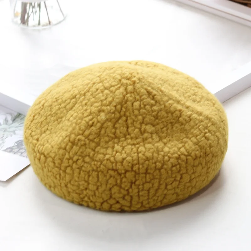 VISROVER 8 Colorways Woman Winter Hat Wool Solid Beret Female Soft 100% wool Hat Women Real Warm wool Boina Gift Wholesales