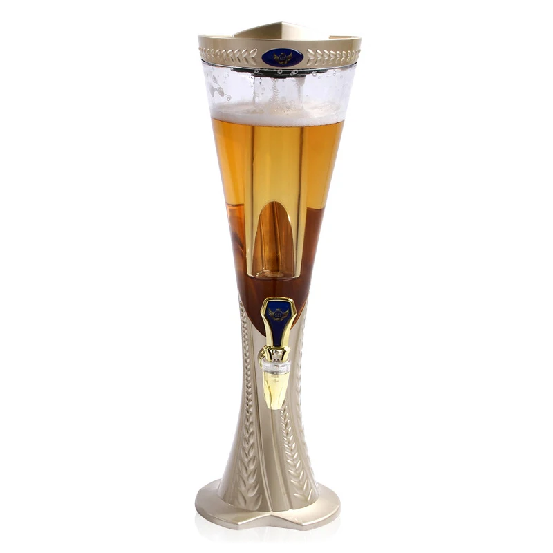 PlumWheat-Beer Tower, Beverage Juice Dispenser, Party Bar, Home Champagne, 3 Liters