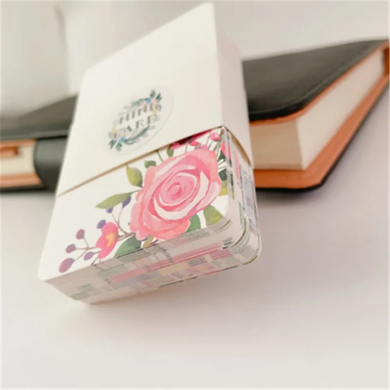 50pcs Greeting Cards Handmade Flower Message Scrapbook Paper Card DIY Greeting Cards Postcards Party Weadding Invitation Cards