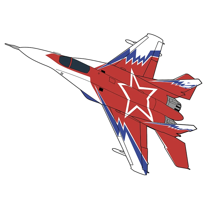 Small Town Russian jet fighter vinyl creativity stickers for Passat B6, Lada, car decoration