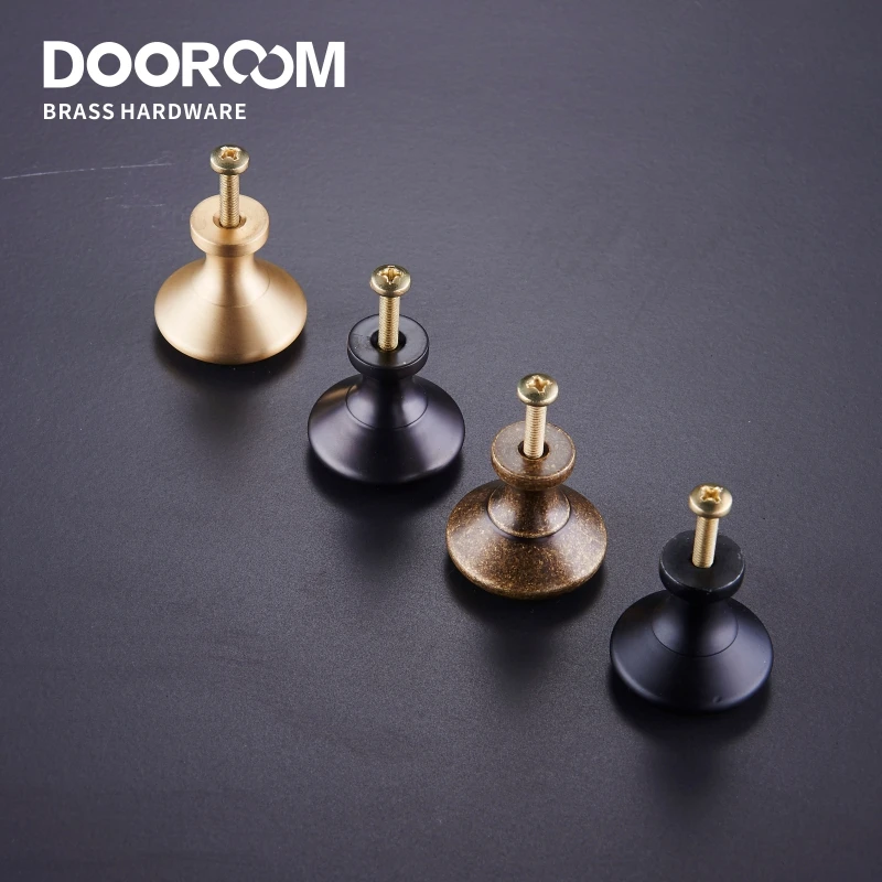 Dooroom-tiradores de latón para muebles, manijas simples americanas para armario, tocador, armario, puerta, cajón, caja de zapatos, pomos Pastoral