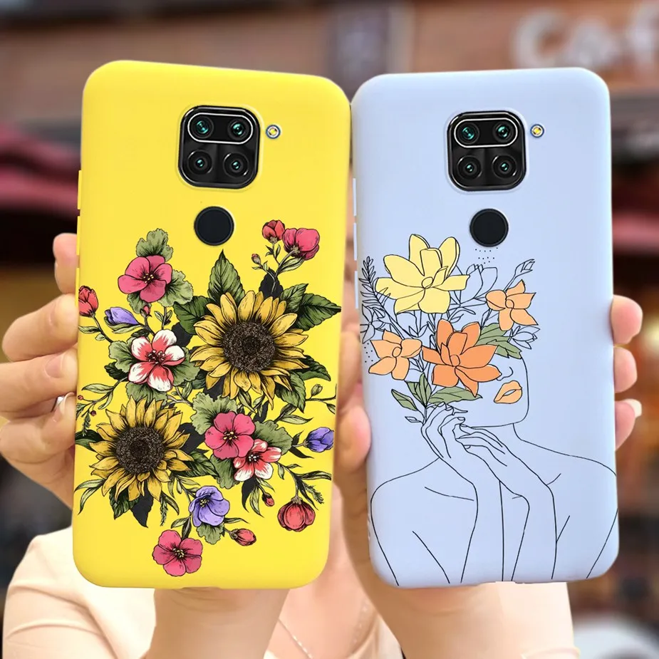 For Xiaomi Redmi Note 9 Case Cute Sunflower Soft Silicone Phone Cases For Xiaomi Redmi Note9 Note 9 Pro Max Note 9S Cover Fundas