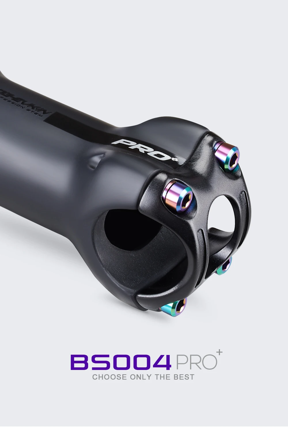 OG-EVKIN BS-004 Pro+ Carbon-Vorbau 10 Grad 31,8 mm Titan Rennrad-Vorbau Positiv und Negativ MTB Fahrradteile – Detail 1