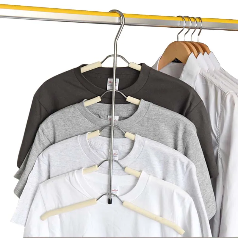 

Magic Multi-port Support Circle Clothes Hanger Drying Rack Multifunction Stainless Hangers Home Storage