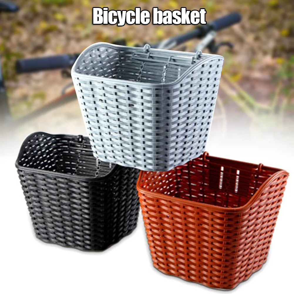 

Rainproof Waterproof Bicycle Basket With Cover Front Handlebar Bike Basket Bicycle Accessory Panier Velo Bicycle Basket 자전거 바구니