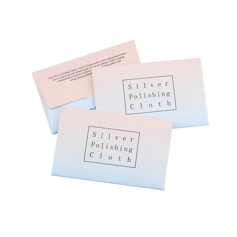 10 Pcs 2.5x4.5 inch White Sterling Silver Color Cleaning Cloth Polishing Soft Silver Gold Wipe Wiping Cloth For Jewelry Tools