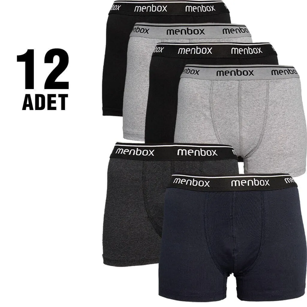 Menbox Male Lycra Cotton Boxer 12 Pcs-Esnektir, convenient movement. -Quality, sarkmaz. -Pamukludur.