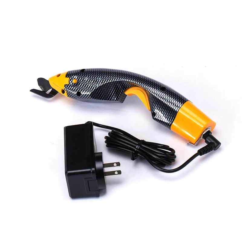 Juego de tijeras eléctricas para cortar cuero, herramienta de costura de fibra de vidrio, cortador de alfombras, tijeras eléctricas para el hogar, enchufe estadounidense/europeo, 1 Juego