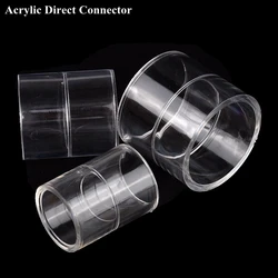 16/20/25/32/40/50mm Acrylic Pipe Straight Connector Aquarium Fish Tank Plexiglass Direct Joint Garden Irrigation DIY Fittings