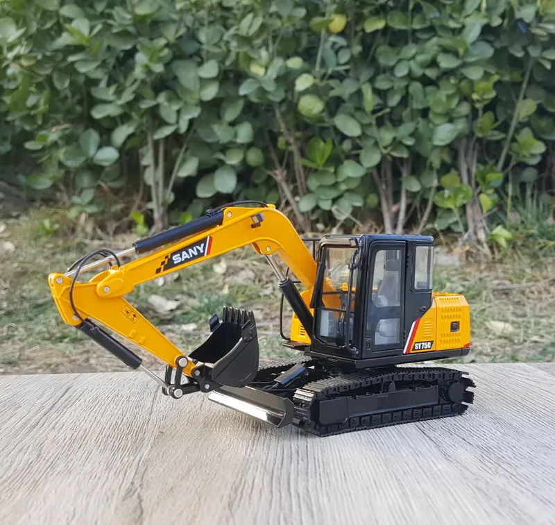 Collectible Alloy Toy Model SANY 1:35 Scale SY75C-9 Excavator Engineering Machinery Diecast Toy Model Decoration