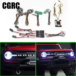 Front Rear Linkage Lighting System LED Light Group for 1/10 RC Crawler Car Traxxas NEW Ford Bronco TRX-4 DIY