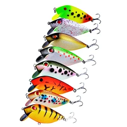 1PCS Hard VIB Lures Fishing Bait Treble Hooks Sinking Crankbait Wobber Fishing Tackle 6.5g 7cm