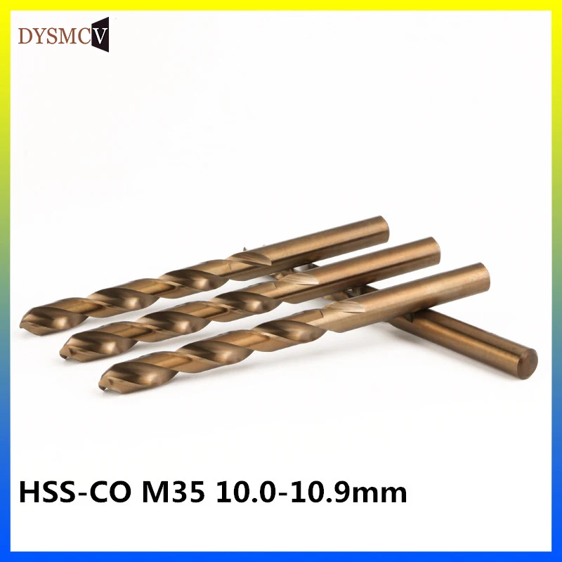 HSS-CO M35 10.0, 10.1, 10.2, 10.3, 10.4, 10.5, 10.6, 10.7, 10.8, 10.9mm CNC High Lathe Tool speed coated drill bit