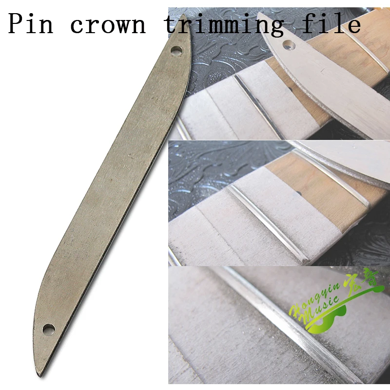 Guitar wire crown trimming file Dart-shaped trimming abrasive file guitar repair tool