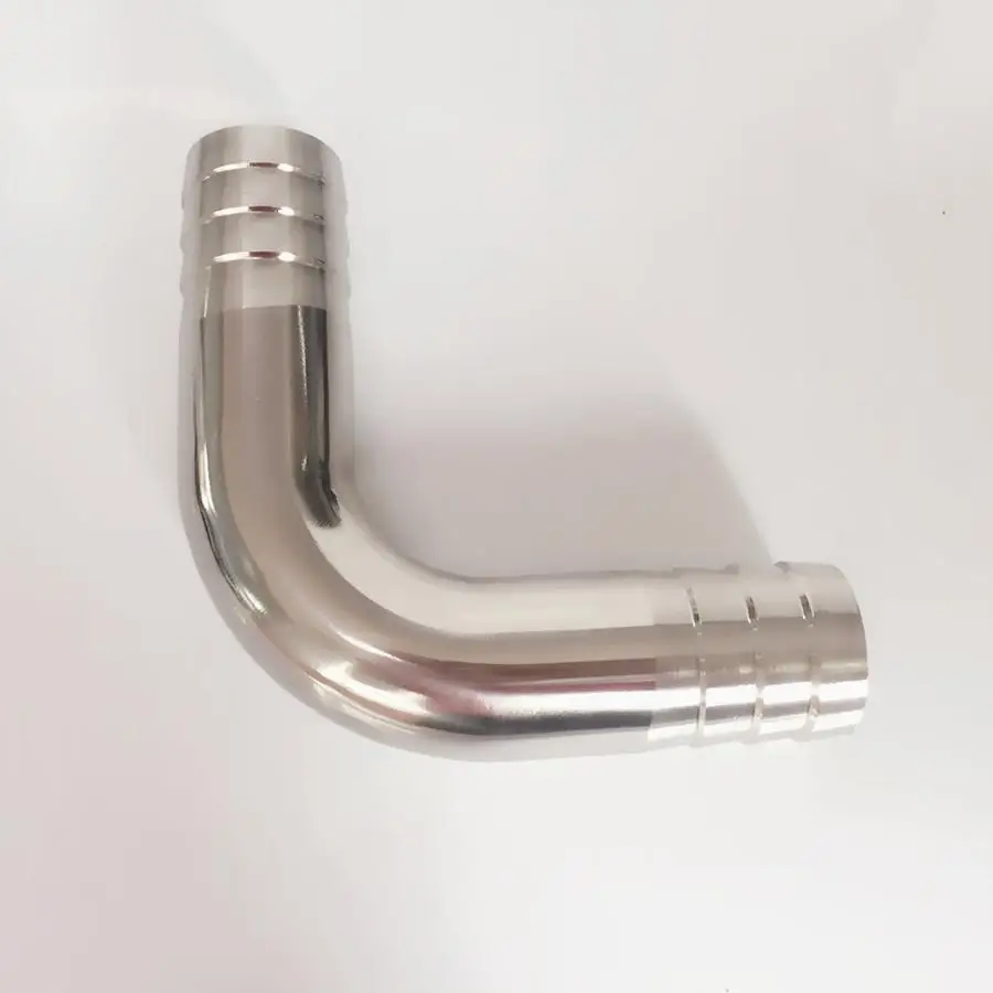 

63mm 2.5" Hose Barb SUS 316L Stainless Steel Sanitary 90 Degree Elbow Pipe Fitting Home Brew Beer Wine