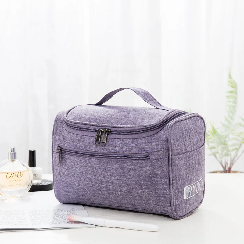 Women Cosmetic Bag Large Capacity Storage Bag Portable Travel Hook Up Brush Bags Toiletry Bag Organizer Hanging Storage Bag