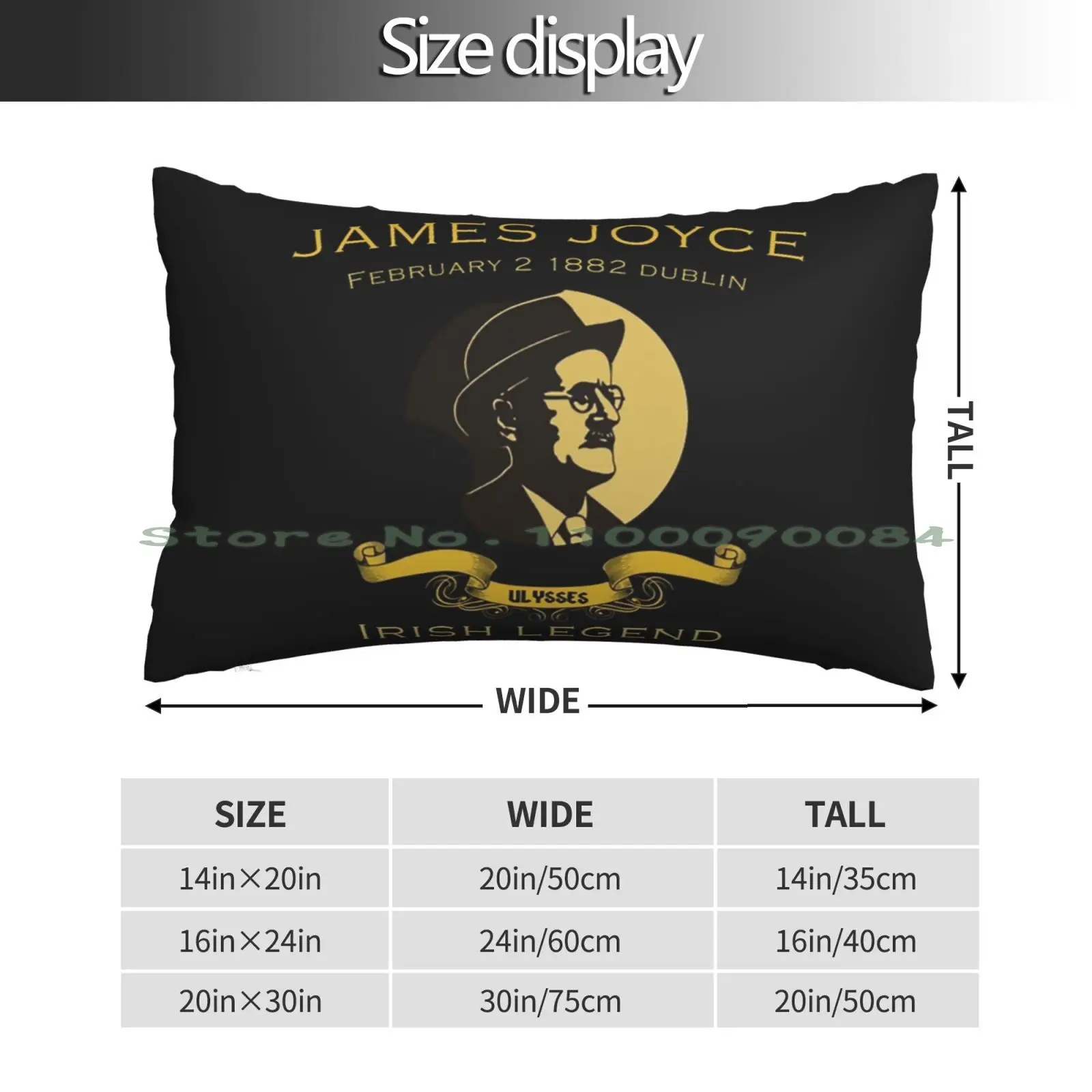 James Joyce Ulysses-Society-Fan Club-Poems-Gifts-Tour-Ireland-T Shirt-T-Shirt-Mug Pillow Case 20x30 50*75 Sofa Bedroom