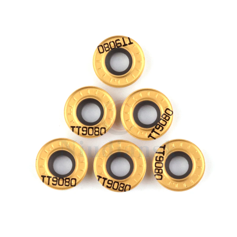 RPMT 1204-M-C TT9080 كربيد إدراج طحن تحول أدوات آلة خرط تعمل بالتحكم الرقمي بواسطة الحاسوب أدوات طحن شفرات RPMT1204 قاطعة المطحنة أدوات القطع