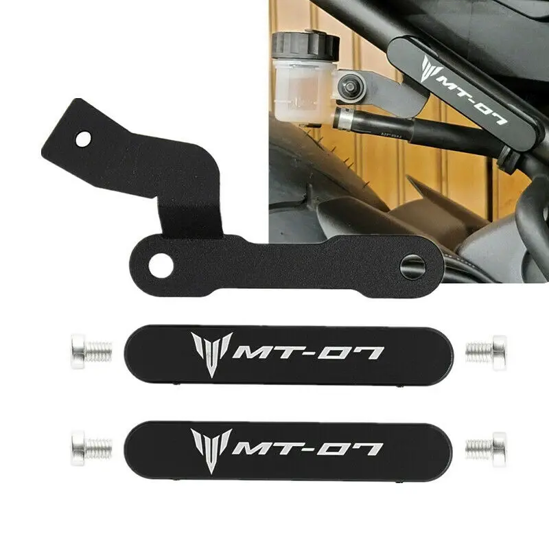 Aluminum Motorcycle Passenger Footpeg Removal Delete Kit Rear Oil Modification Bracket For YAMAHA MT07 MT-07 2014 2015 2016 2017