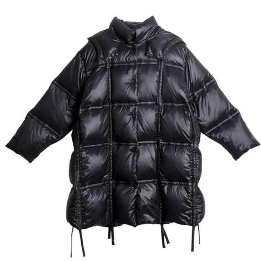 

New winter hooded loose down cotton padded coat children thicken girl and boys kids warm outerwear