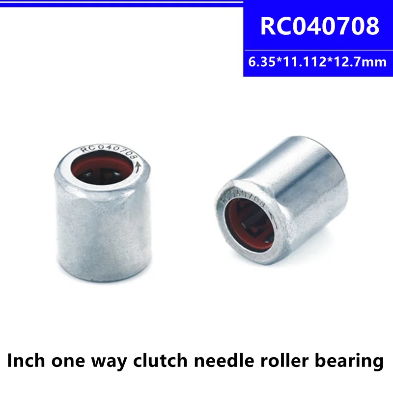 

50pcs/100pcs Inch One Way Clutch RC040708 6.35*11.112*12.7mm Needle Roller Bearing 6.35x11.112x12.7mm