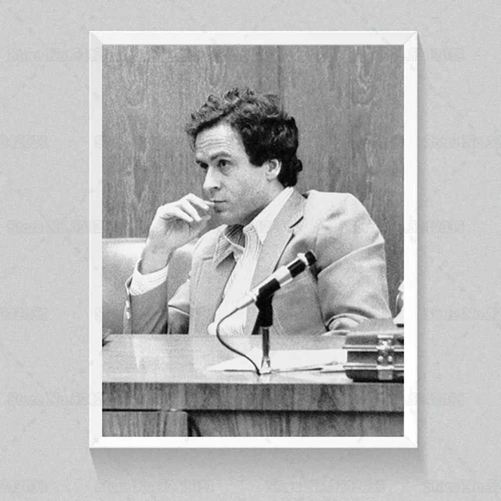 Ted Bundy Poster Print Serial Killer Ted Bundy Canvas Painting Wall Art