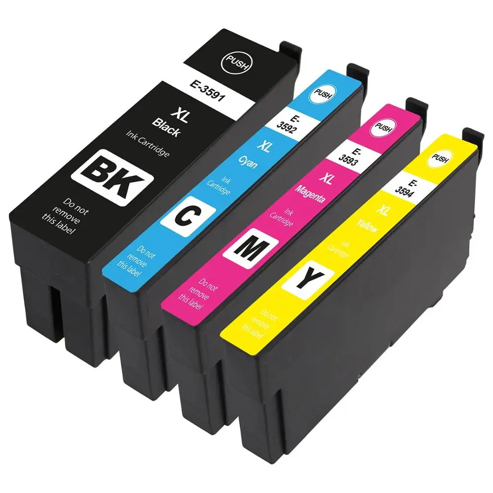 4PK E3591 3592 3593 3594 Compatible Ink Cartridges For Epson 35XL WF-4720 WF-4725 WF-4730 WF-4740